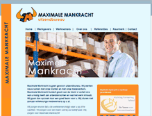 Tablet Screenshot of maximalemankracht.com